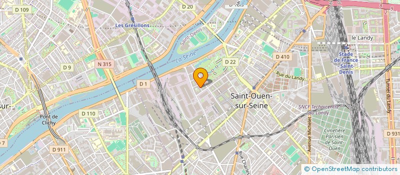 localisation de l'entreprise CYVA TRANSPORTS à SAINT-OUEN-SUR-SEINE