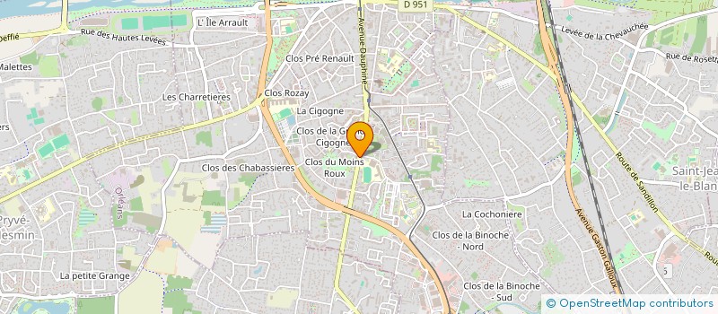 localisation de l'entreprise CYVAL à ORLEANS