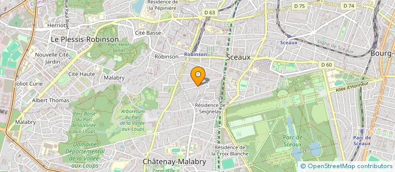 localisation de l'entreprise CYVE à SCEAUX
