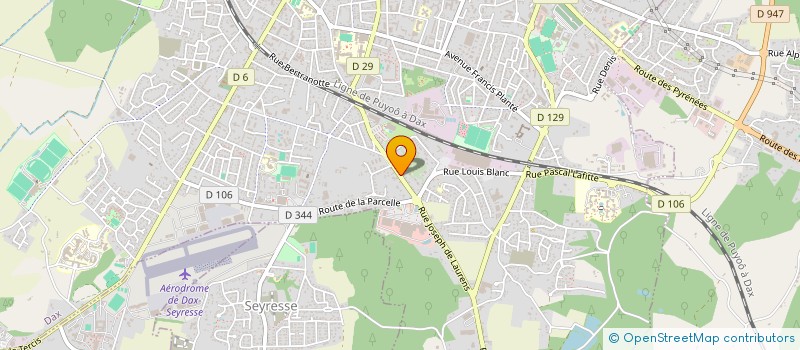 localisation de l'entreprise CYVILAND  DAX