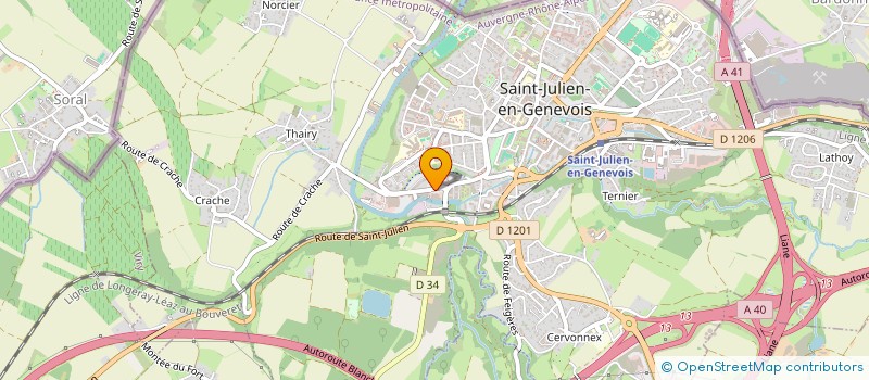 localisation de l'entreprise CYVOR à SAINT-JULIEN-EN-GENEVOIS