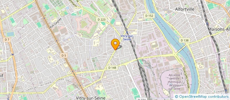 localisation de l'entreprise CYWAN'R à VITRY-SUR-SEINE