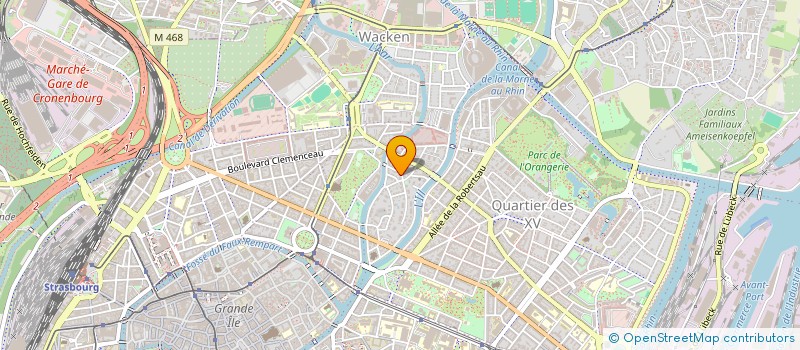 localisation de l'entreprise CYWI à STRASBOURG
