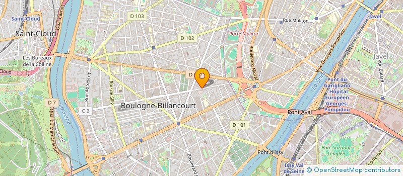 localisation de l'entreprise CYX  BOULOGNE-BILLANCOURT