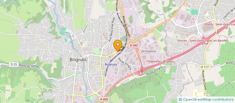 localisation de l'entreprise CZ  BRIGNAIS