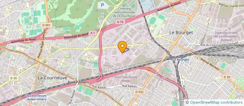 localisation de l'entreprise CZ AUTO à LA COURNEUVE