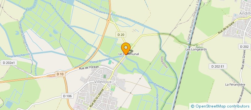 localisation de l'entreprise CZ AUTOS 17  VILLEDOUX