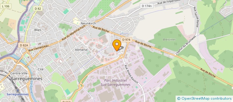 localisation de l'entreprise CZ AYCE  METZ