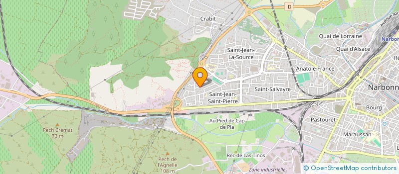 localisation de l'entreprise CZ IMMOBILIER à NARBONNE