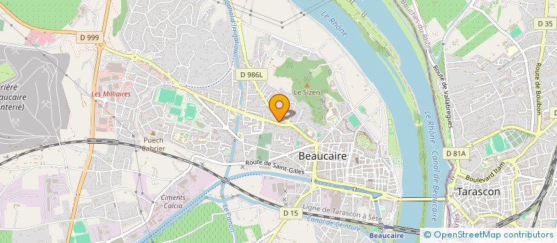 localisation de l'entreprise CZ MECANIQUE à BEAUCAIRE