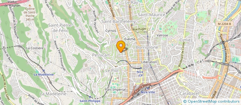 localisation de l'entreprise CZ PATRIMOINE à NICE