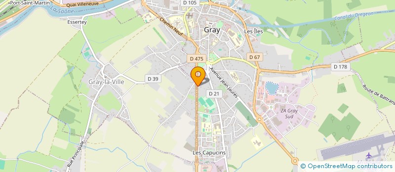 localisation de l'entreprise CZNK  GRAY