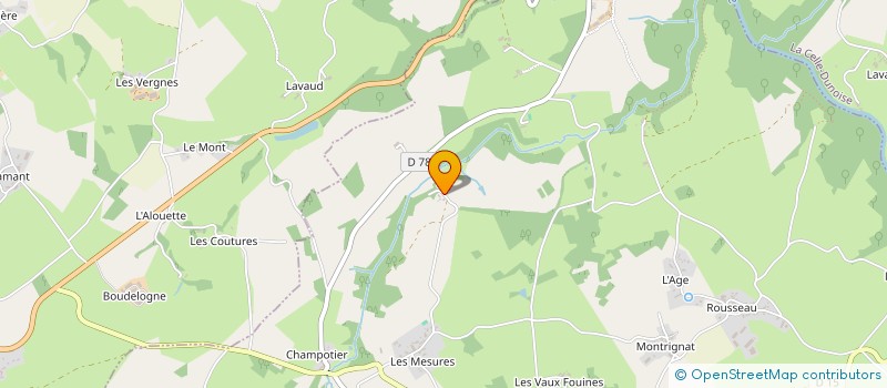 localisation de l'entreprise CZTF CREUSE TERRASSEMENT FORAGE à SAINT-SULPICE-LE-DUNOIS