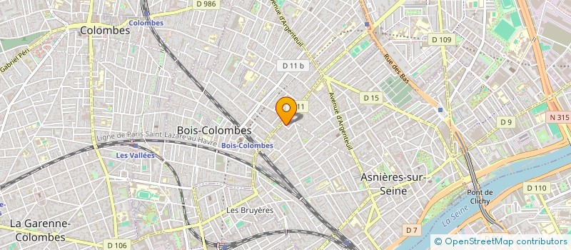 localisation de l'entreprise D.1  ASNIERES-SUR-SEINE