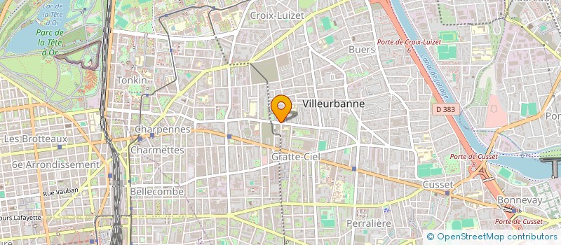 localisation de l'entreprise D 2 C à VILLEURBANNE
