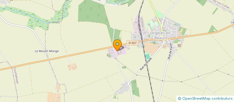 localisation de l'entreprise D 2 F à ORGERES-EN-BEAUCE
