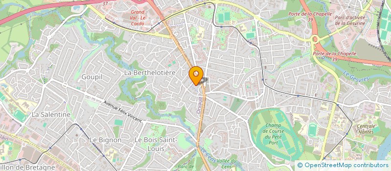 localisation de l'entreprise D 2 G à NANTES