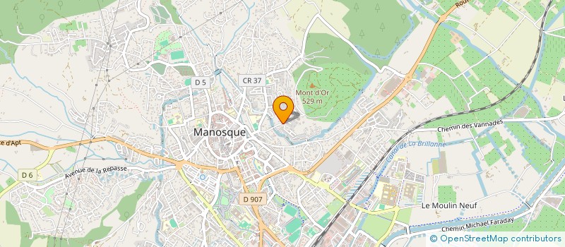 localisation de l'entreprise D 2 J à MANOSQUE