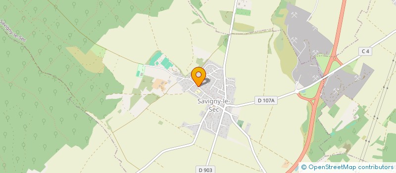 localisation de l'entreprise D 2 M 1 à SAVIGNY-LE-SEC