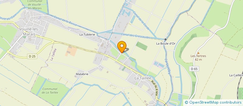 localisation de l'entreprise D.2.M.P. DE VENDEE  LA TAILLEE