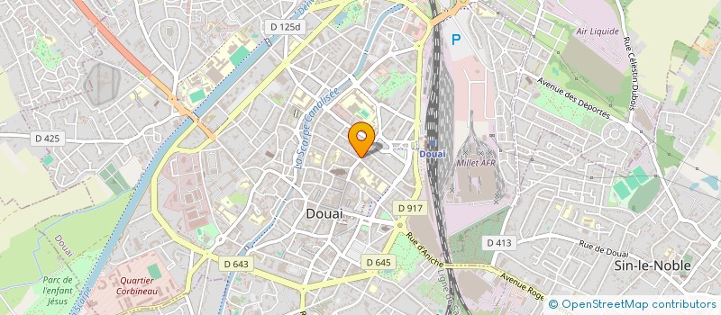 localisation de l'entreprise D 2 OPTIQUE à DOUAI
