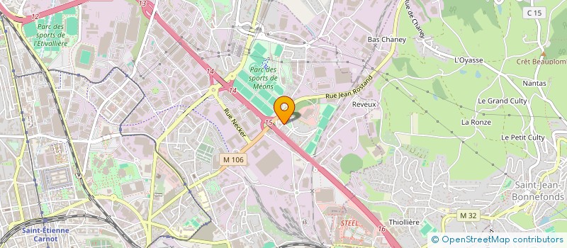 localisation de l'entreprise D 2 SANTE  SAINT-ETIENNE