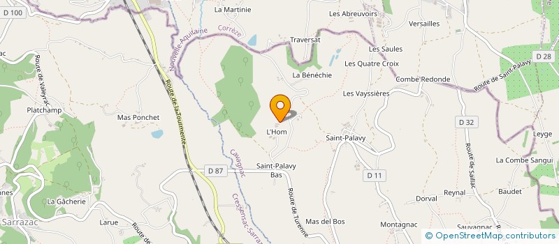 localisation de l'entreprise D 20 BIO  CAVAGNAC