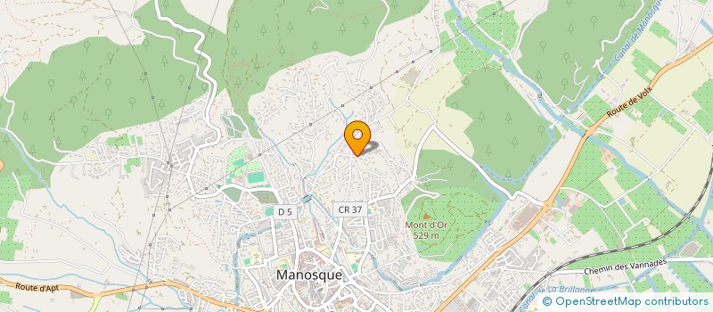 localisation de l'entreprise D 21 à MANOSQUE