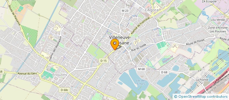 localisation de l'entreprise D.3.F à VILLENEUVE-TOLOSANE