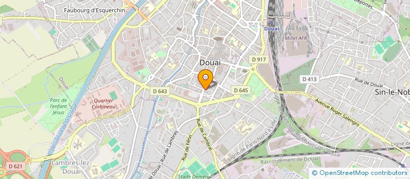 localisation de l'entreprise D  DOUAI