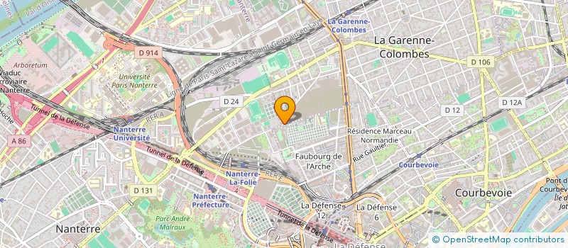localisation de l'entreprise D.A. à LA GARENNE-COLOMBES