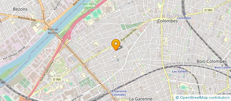 localisation de l'entreprise D&A à COLOMBES