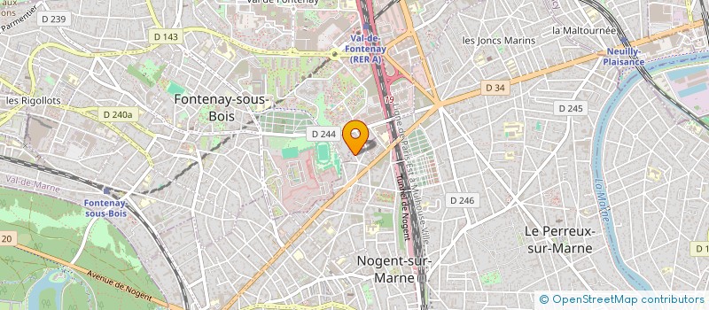 localisation de l'entreprise D.A ASCENSEUR à NOGENT-SUR-MARNE