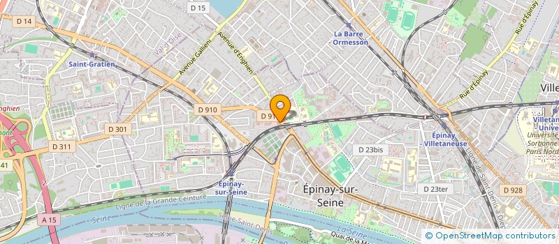 localisation de l'entreprise D.A.B à EPINAY-SUR-SEINE