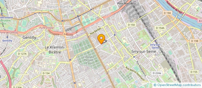 localisation de l'entreprise D.A  BAT  IVRY-SUR-SEINE