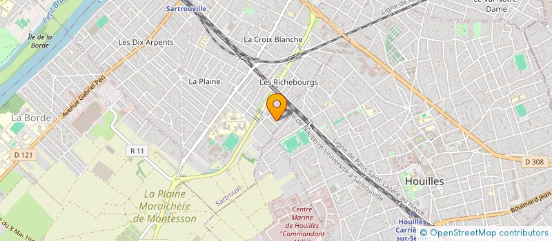 localisation de l'entreprise D.A. BATIMENT à SARTROUVILLE