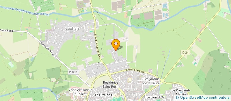 localisation de l'entreprise D.A.C. à SAINT-MARTIN-DE-CRAU