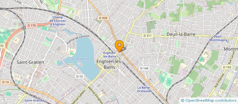 localisation de l'entreprise D.A.C à ENGHIEN-LES-BAINS