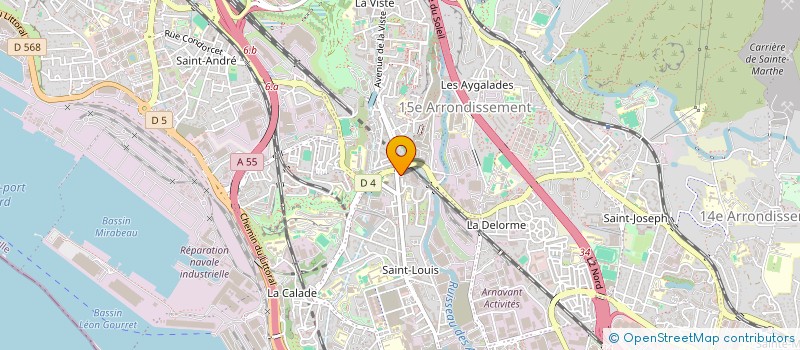 localisation de l'entreprise D.A.C.BATIMENT à MARSEILLE 15EME
