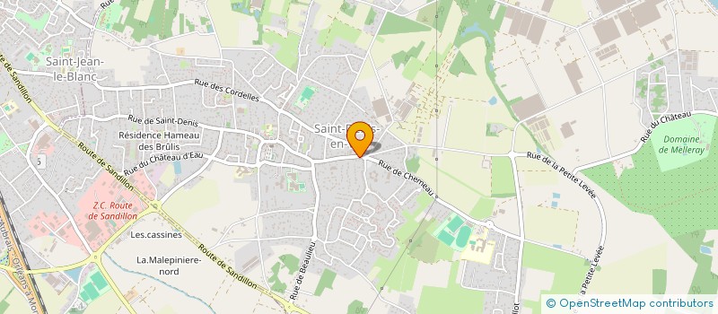 localisation de l'entreprise D.A.C.E. à SAINT-DENIS-EN-VAL