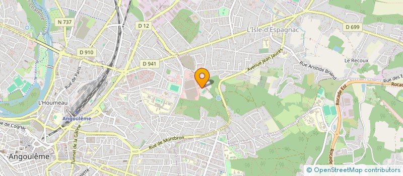 localisation de l'entreprise D.A.C SPORT à ANGOULEME