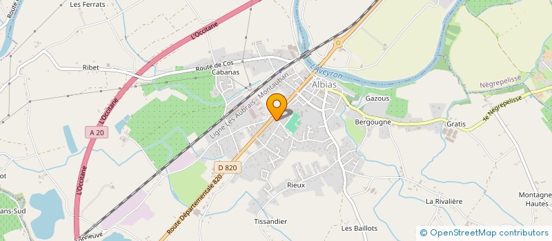 localisation de l'entreprise D & A CARROSSERIE  ALBIAS