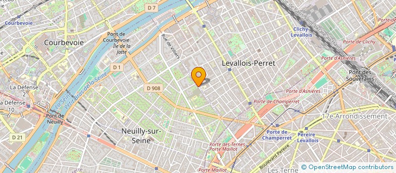 localisation de l'entreprise D&A CONSEIL à NEUILLY-SUR-SEINE