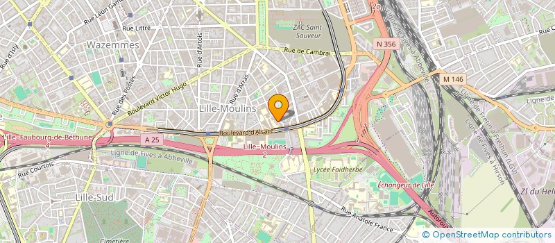 localisation de l'entreprise D.A CONSULTING à LILLE