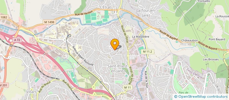 localisation de l'entreprise D A CONSULTING  SAINT-PRIEST-EN-JAREZ