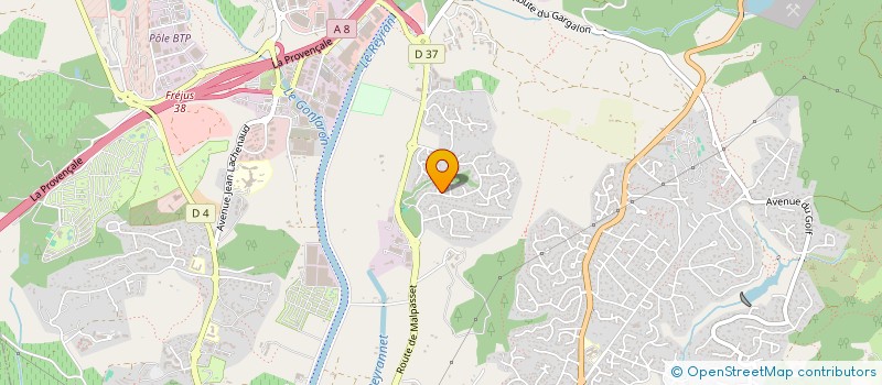 localisation de l'entreprise D A D E à FREJUS