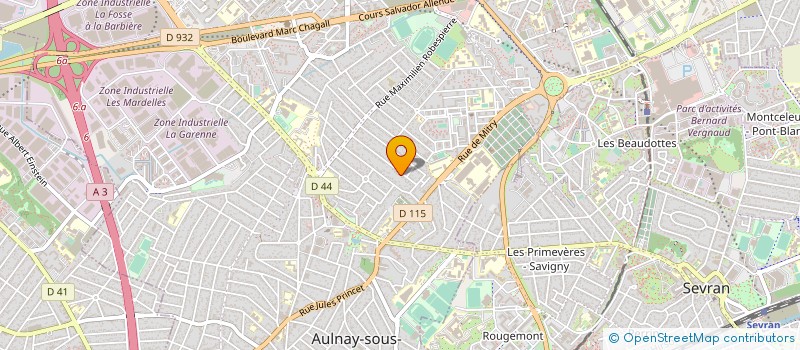 localisation de l'entreprise D & A ENTREPRISE à AULNAY-SOUS-BOIS