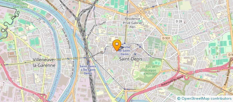localisation de l'entreprise D.A.F. à SAINT-DENIS