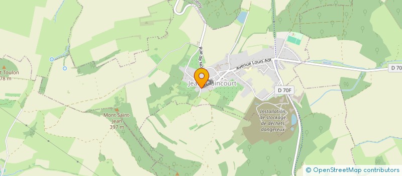 localisation de l'entreprise D.A.F.R.  JEANDELAINCOURT