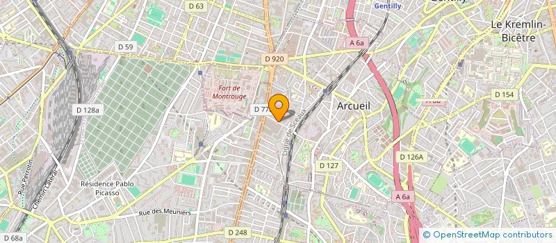 localisation de l'entreprise D & A FAMILY  ARCUEIL